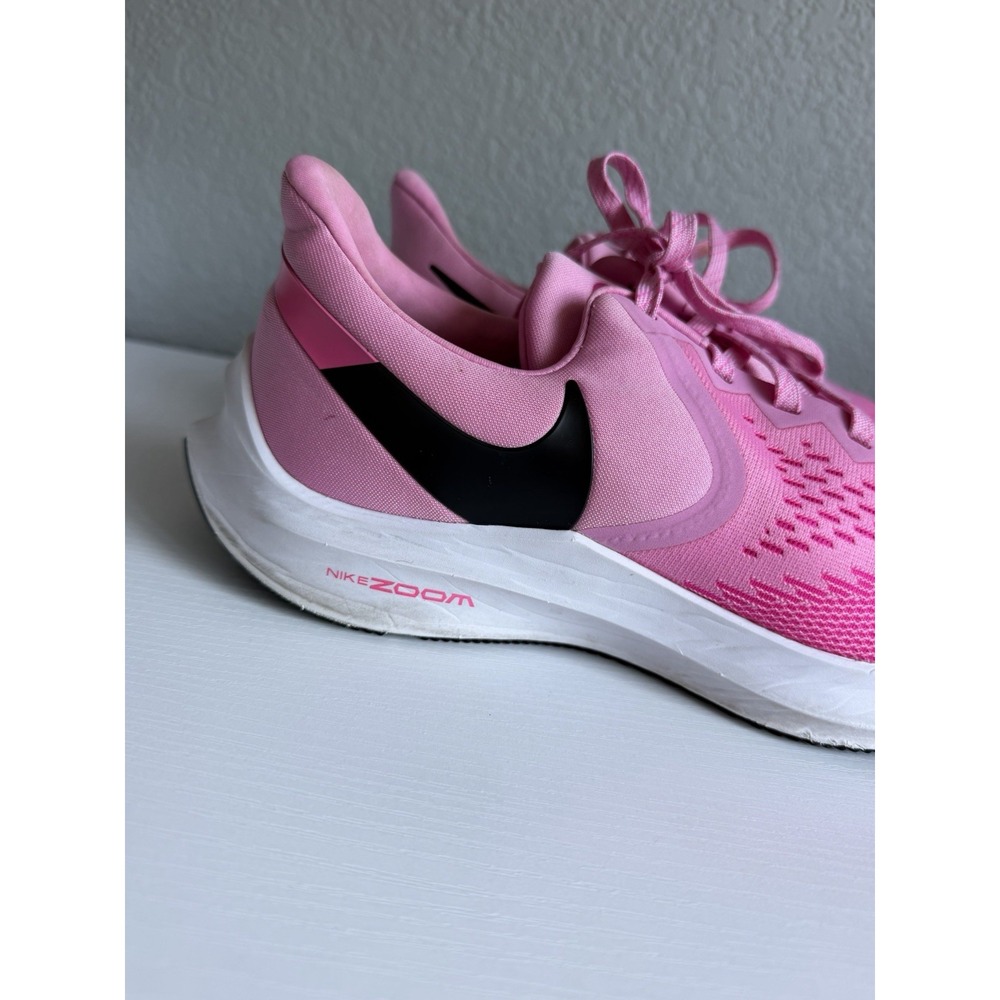 Nike Zoom Winflo 6 Women's 10 Psychic Pink Black Running Shoes BQ3192-600 - Picture 4 of 12